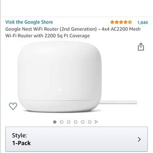 Google Nest WiFi Router